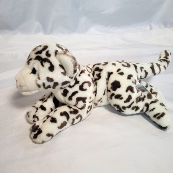 Animal Alley Other - Animal Alley Toys R Us White Brown Snow Leopard Plush Stuffed Animal Toy 17"